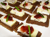 Turkey and Brie on Pumpernickel