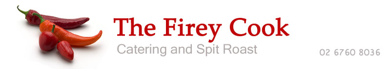 The Firey Cook Tamworth - Catering and Spit Roast logo. Phone: 02 6761 3031