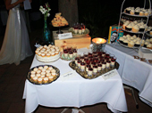 Dessert tasting table