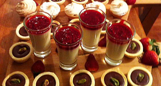 Dessert Tasting Table - The Firey Cook catering Tamworth